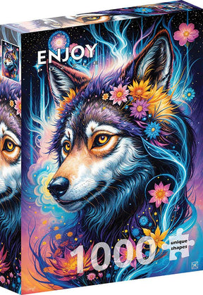 Magical Wolf Portrait 1000 Piece Puzzle by Enjoy Puzzles - Enjoy Puzzles - Jigsaw Puzzles - The Puzzle Center