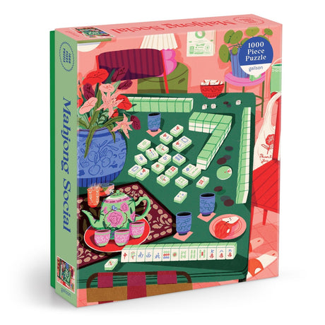 Mahjong Social 1000 Piece Jigsaw Puzzle | Galison - Jigsaw Puzzles - The Puzzle Center
