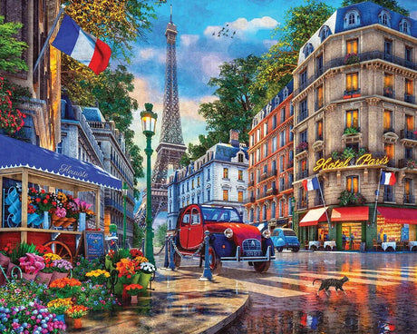 Majestic by Springbok Paris Street Life 500 Piece Jigsaw Puzzle | Springbok Puzzles - Springbok Puzzles - Jigsaw Puzzles - The Puzzle Center