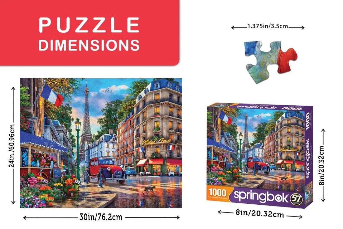 Majestic by Springbok Paris Street Life 500 Piece Jigsaw Puzzle | Springbok Puzzles - Springbok Puzzles - Jigsaw Puzzles - The Puzzle Center