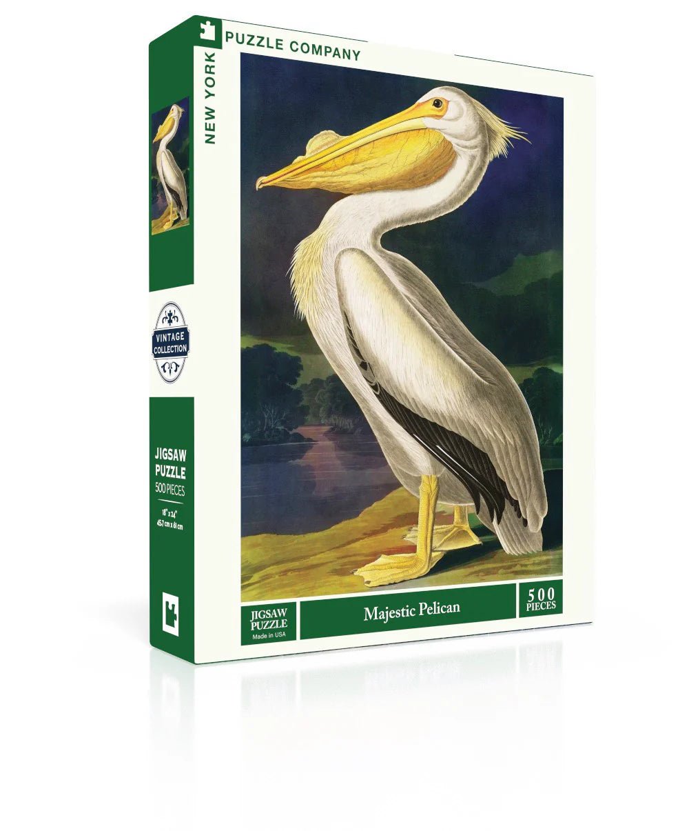 Majestic Pelican 500 Piece Jigsaw Puzzle | New York Puzzle Company - Jigsaw Puzzles - The Puzzle Center