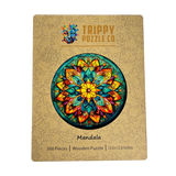 Mandala Shaped 300 Piece Wooden Jigsaw Puzzle | Trippy Puzzle Co - Jigsaw Puzzles - The Puzzle Center