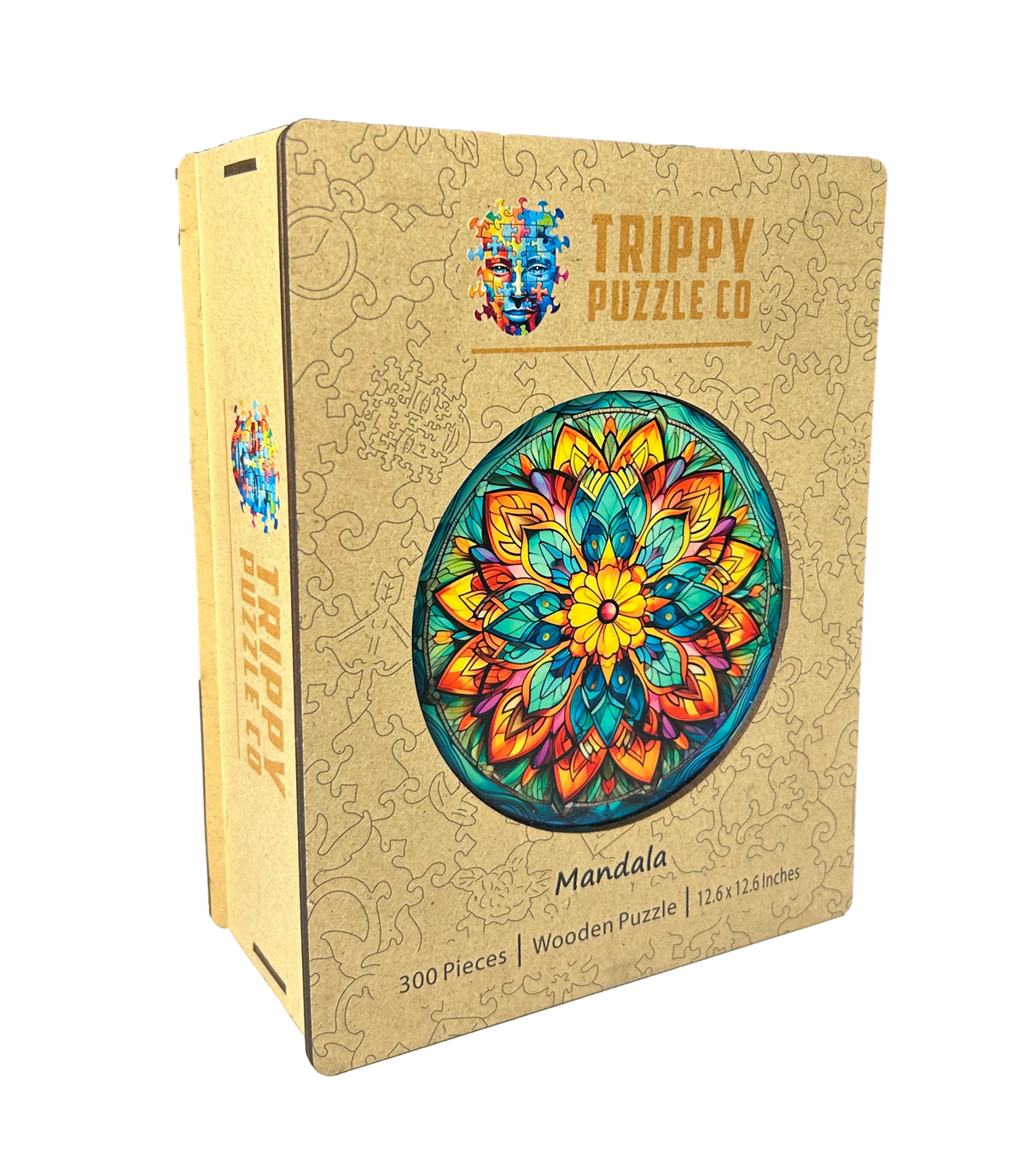 Mandala Shaped 300 Piece Wooden Jigsaw Puzzle | Trippy Puzzle Co - Jigsaw Puzzles - The Puzzle Center