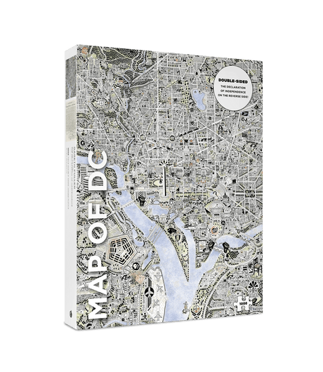 Map of DC and The Declaration of Independence 1000 Piece Jigsaw Puzzle | Pomegranate - Jigsaw Puzzles - The Puzzle Center