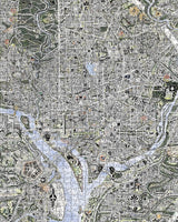 Map of DC and The Declaration of Independence 1000 Piece Jigsaw Puzzle | Pomegranate
