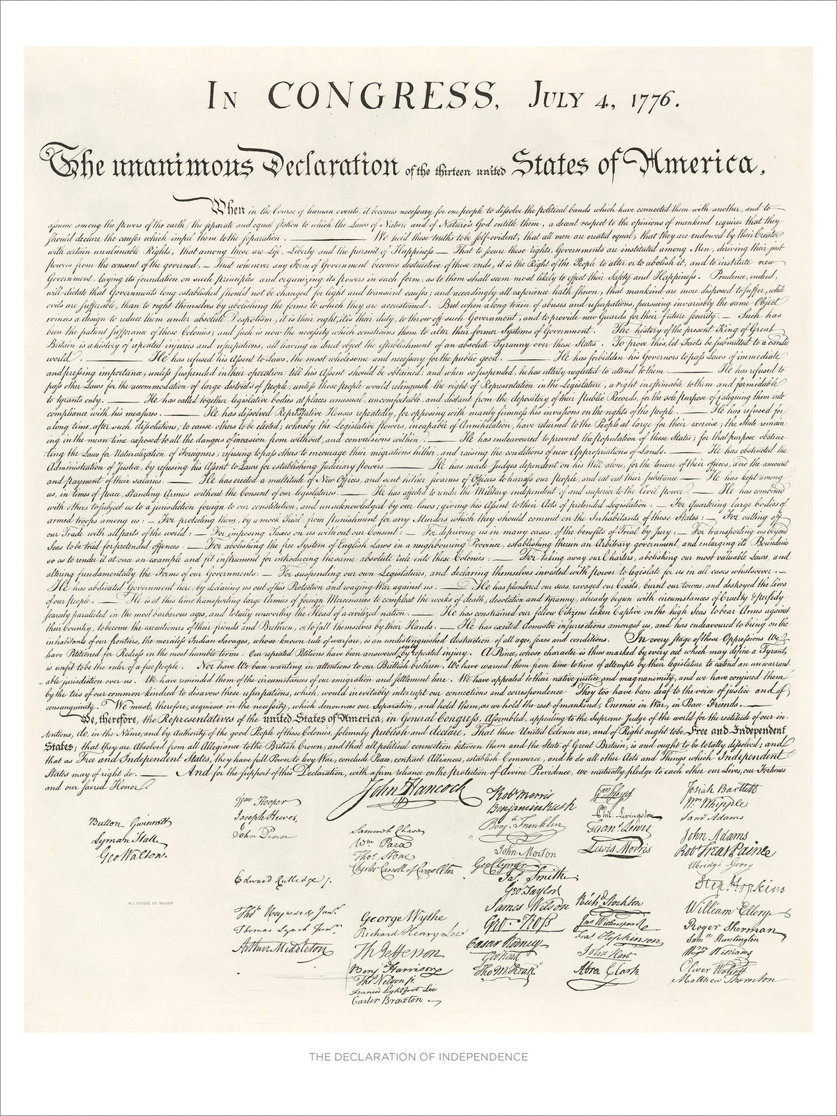 Map of DC and The Declaration of Independence 1000 Piece Jigsaw Puzzle | Pomegranate