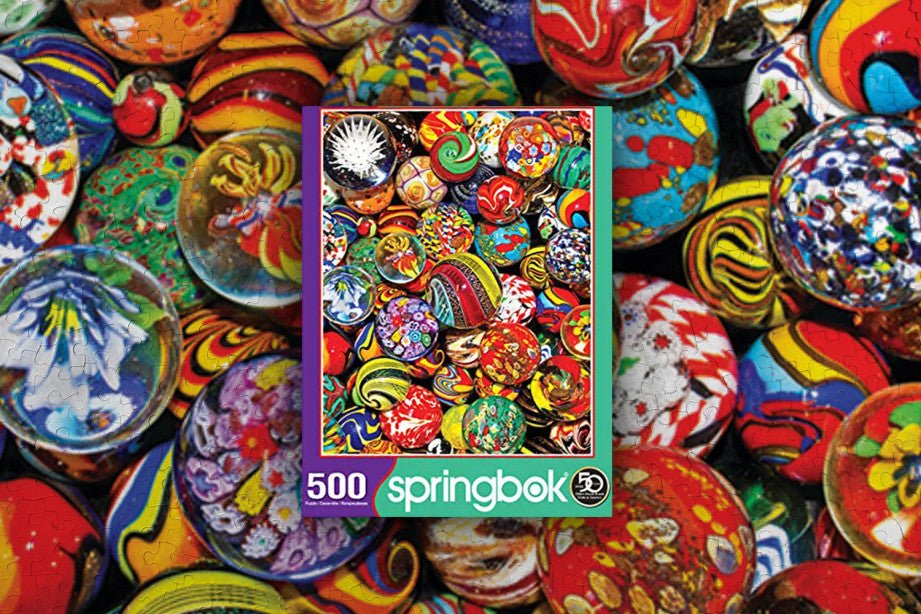 Marble Madness 500 Piece Jigsaw Puzzle by Springbok Puzzles - Springbok Puzzles - Jigsaw Puzzles - The Puzzle Center