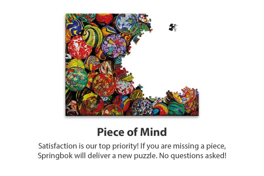 Marble Madness 500 Piece Jigsaw Puzzle by Springbok Puzzles - Springbok Puzzles - Jigsaw Puzzles - The Puzzle Center