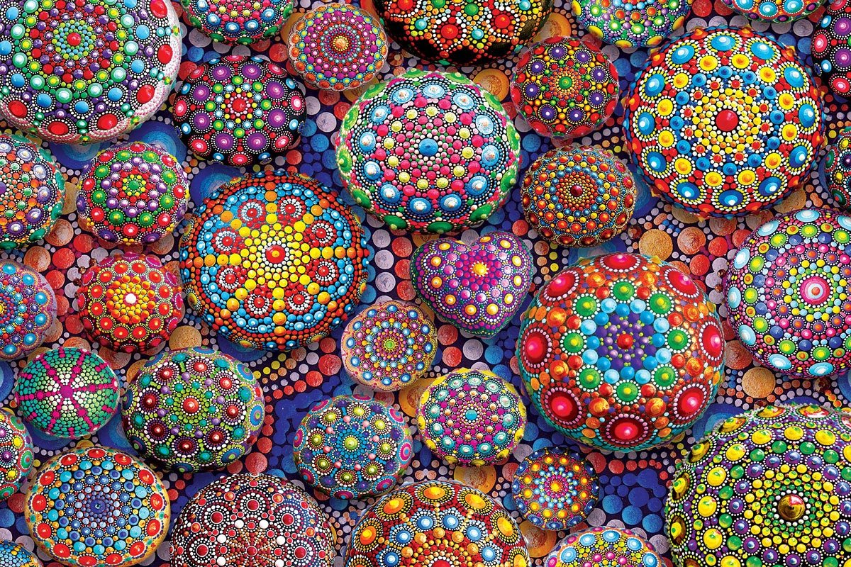 Meditative Mandala Stones 1000 Piece Jigsaw Puzzle | Eurographics - Eurographics - Jigsaw Puzzles - The Puzzle Center