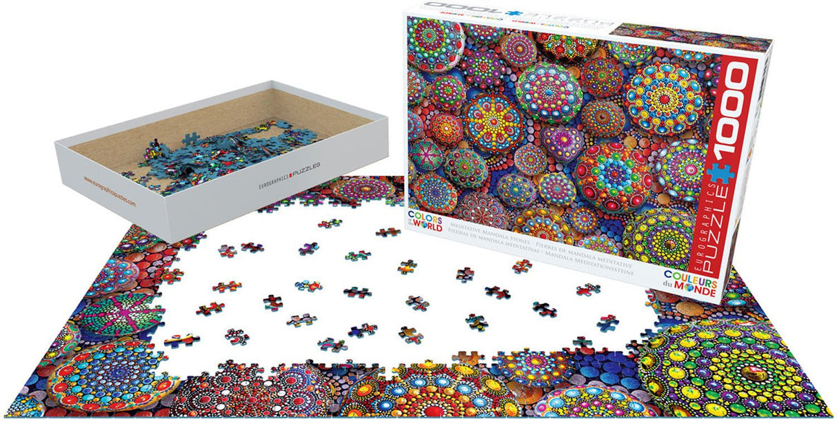 Meditative Mandala Stones 1000 Piece Jigsaw Puzzle | Eurographics - Eurographics - Jigsaw Puzzles - The Puzzle Center
