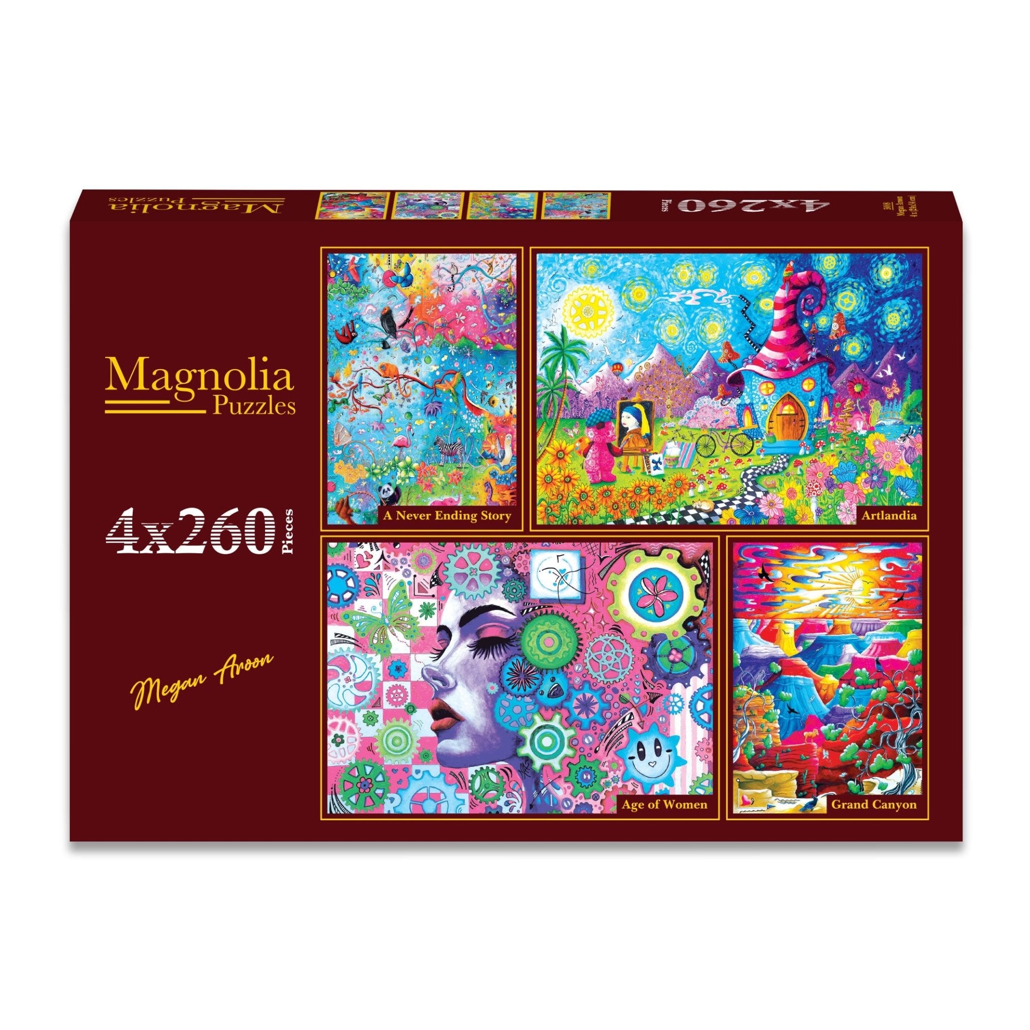 Megan Aroon 4x260 Peece Puzzles | Magnolia – The Puzzle Center