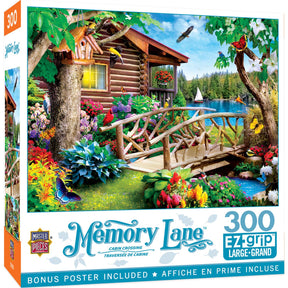 Memory Lane - Cabin Crossing 300 Piece EZ Grip Puzzle | Masterpieces Puzzles - Masterpieces Puzzles - Jigsaw Puzzles - The Puzzle Center