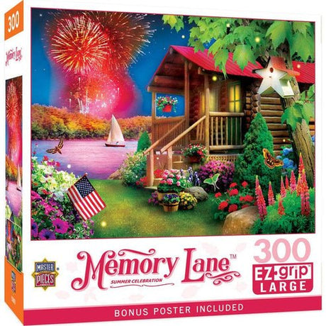 Memory Lane Summer Celebration 300 Piece EZ Grip Jigsaw Puzzle | Masterpieces - Jigsaw Puzzles - The Puzzle Center