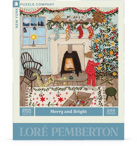Merry and Bright 500 Piece Jigsaw Puzzle | New York Puzzle Company - Jigsaw Puzzles - The Puzzle Center