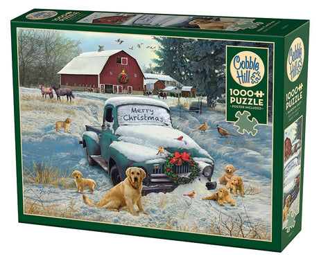 Merry Christmas 1000 Piece Jigsaw Puzzle | Cobble Hill - Jigsaw Puzzles - The Puzzle Center