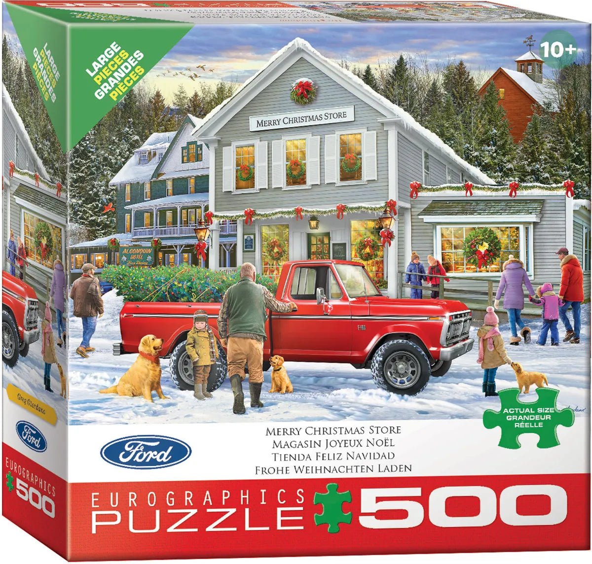 Merry Christmas Store 500 Piece Jigsaw Puzzle | Eurographics - Jigsaw Puzzles - The Puzzle Center