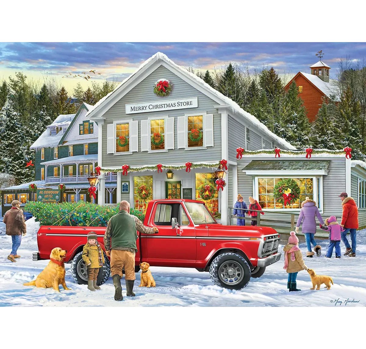 Merry Christmas Store 500 Piece Jigsaw Puzzle | Eurographics - Jigsaw Puzzles - The Puzzle Center