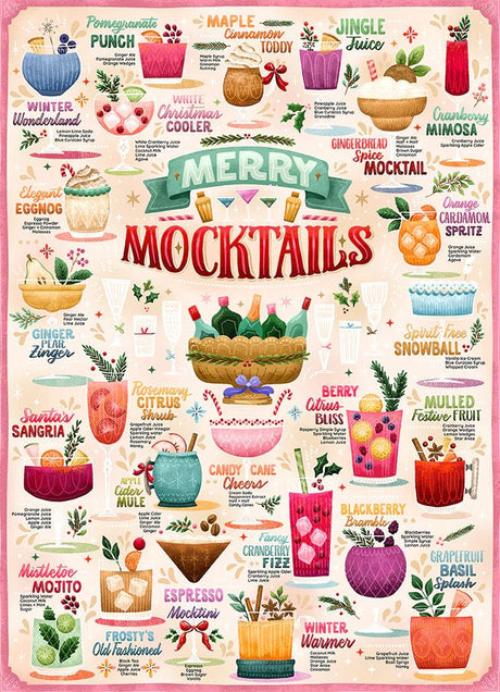 Merry Mocktails 1000 Piece Jigsaw Puzzle | Cobble Hill - Jigsaw Puzzles - The Puzzle Center