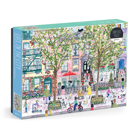 Michael Storrings Cats in the City 1000 Piece Jigsaw Puzzle | Galison - Jigsaw Puzzles - The Puzzle Center