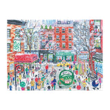 Michael Storrings Christmas in Greenwich Village 1000 Piece Jigsaw Puzzle | Galison - Jigsaw Puzzles - The Puzzle Center