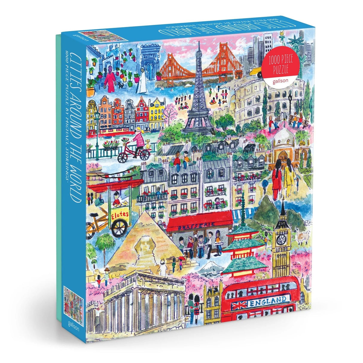 Michael Storrings Cities Around the World 1000 Piece Jigsaw Puzzle | Galison - Jigsaw Puzzles - The Puzzle Center