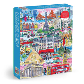 Michael Storrings Cities Around the World 1000 Piece Jigsaw Puzzle | Galison - Jigsaw Puzzles - The Puzzle Center