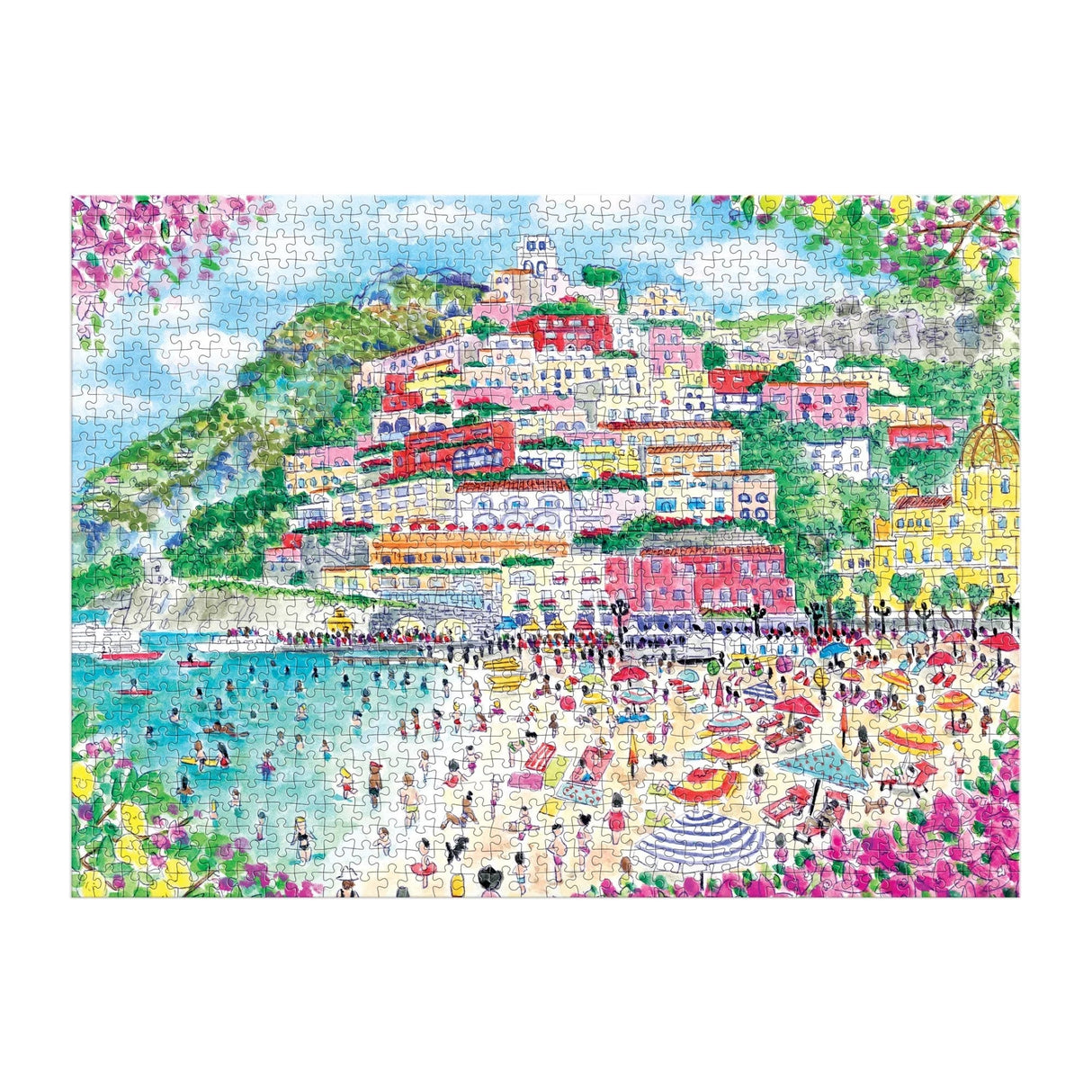 Michael Storrings Coast of Italy 1000 Piece Jigsaw Puzzle | Galison - Jigsaw Puzzles - The Puzzle Center