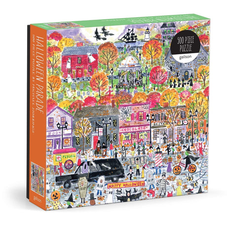 Michael Storrings Halloween Parade 500 Piece Jigsaw Puzzle | Galison - Jigsaw Puzzles - The Puzzle Center
