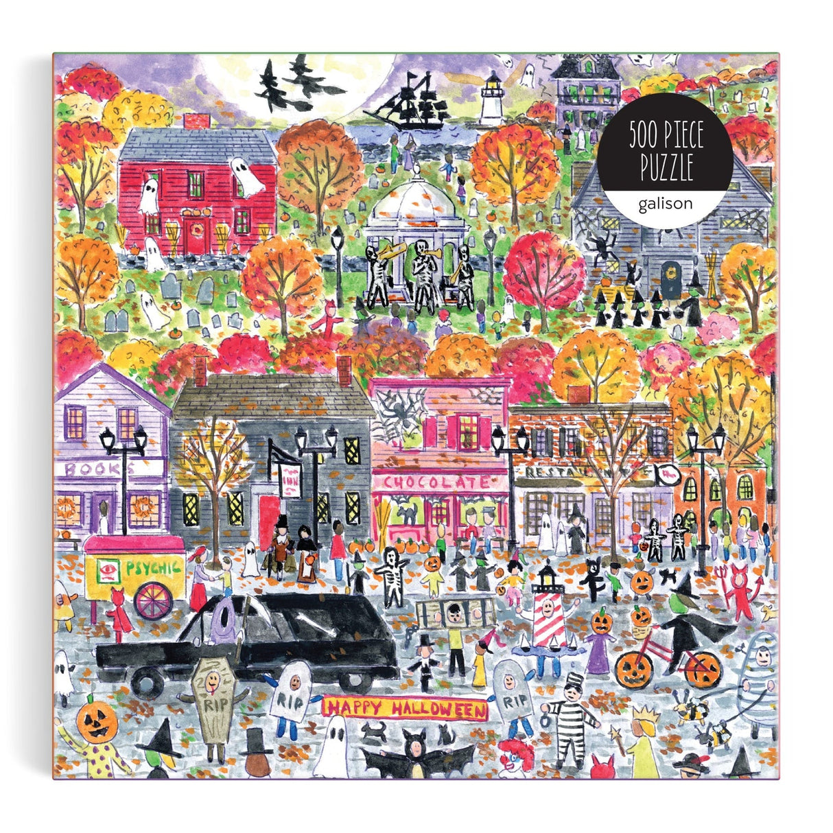 Michael Storrings Halloween Parade 500 Piece Jigsaw Puzzle | Galison