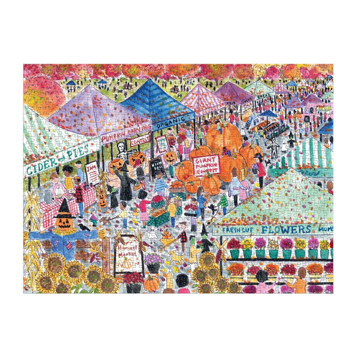 Michael Storrings Harvest Market 1000 Piece Jigsaw Puzzle | Galison - Jigsaw Puzzles - The Puzzle Center