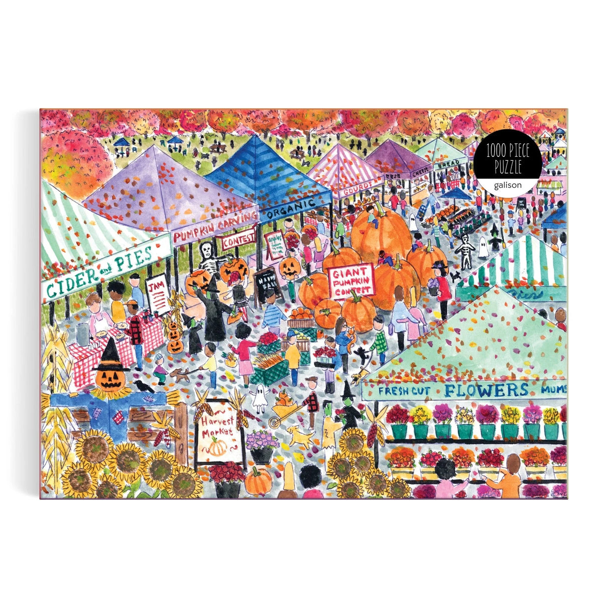 Michael Storrings Harvest Market 1000 Piece Jigsaw Puzzle | Galison - Jigsaw Puzzles - The Puzzle Center