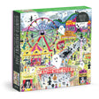Michael Storrings Haunted Amusement Park 500 Piece Jigsaw Puzzle | Galison - Jigsaw Puzzles - The Puzzle Center
