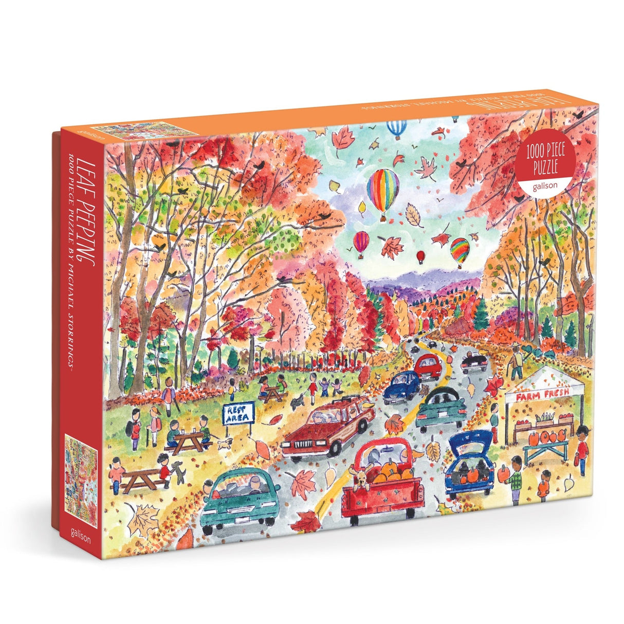 Michael Storrings Leaf Peeping 1000 Piece Jigsaw Puzzle | Galison