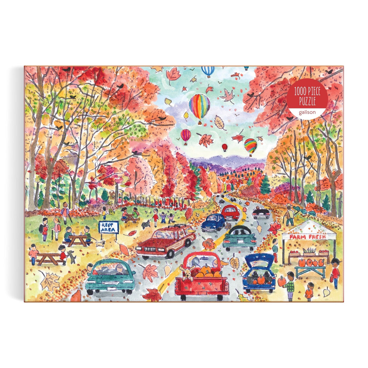 Michael Storrings Leaf Peeping 1000 Piece Jigsaw Puzzle | Galison