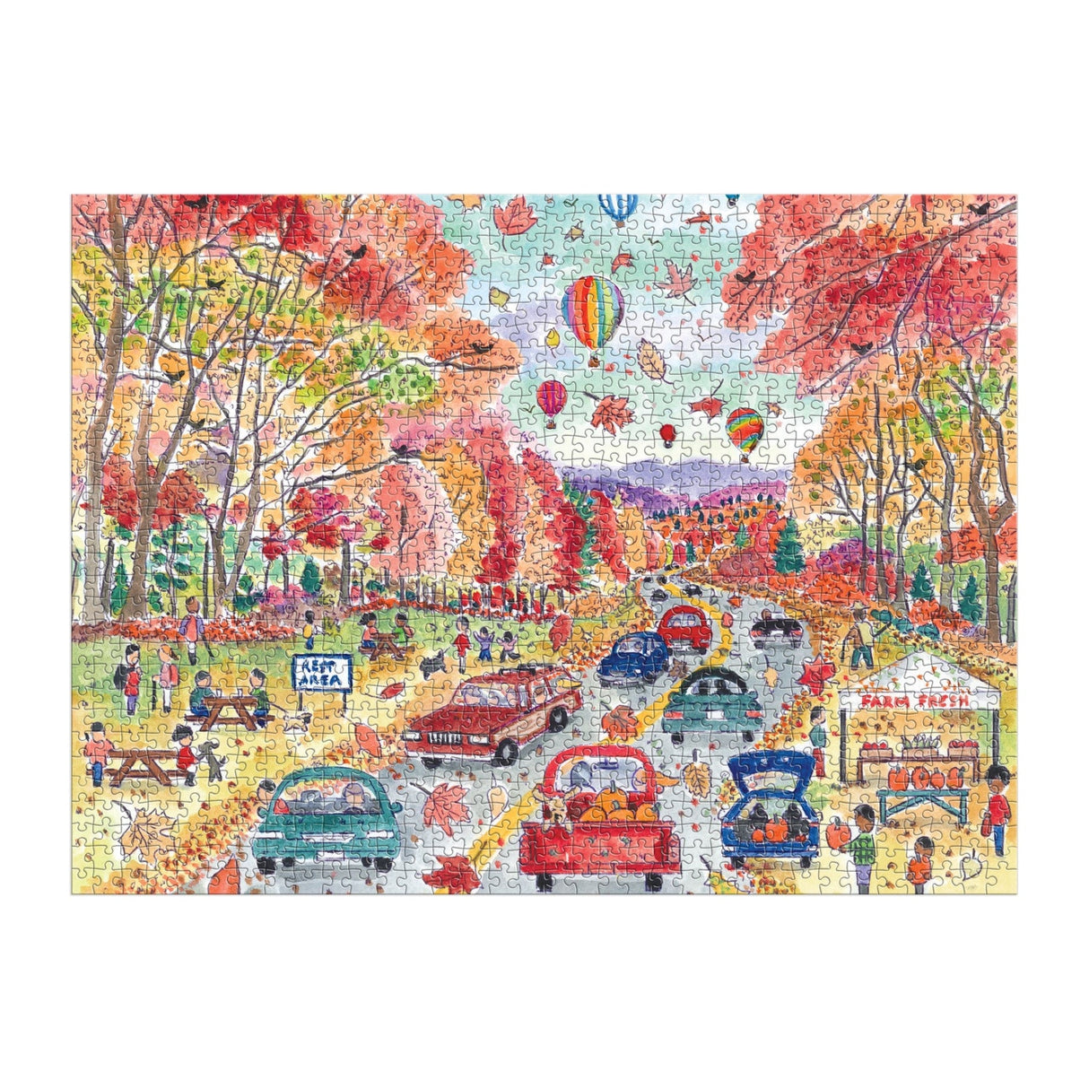 Michael Storrings Leaf Peeping 1000 Piece Jigsaw Puzzle | Galison