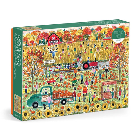 Michael Storrings Pumpkin Patch 1000 Piece Jigsaw Puzzle | Galison - Jigsaw Puzzles - The Puzzle Center