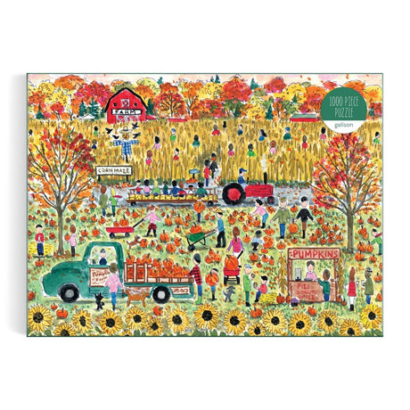 Michael Storrings Pumpkin Patch 1000 Piece Jigsaw Puzzle | Galison - Jigsaw Puzzles - The Puzzle Center