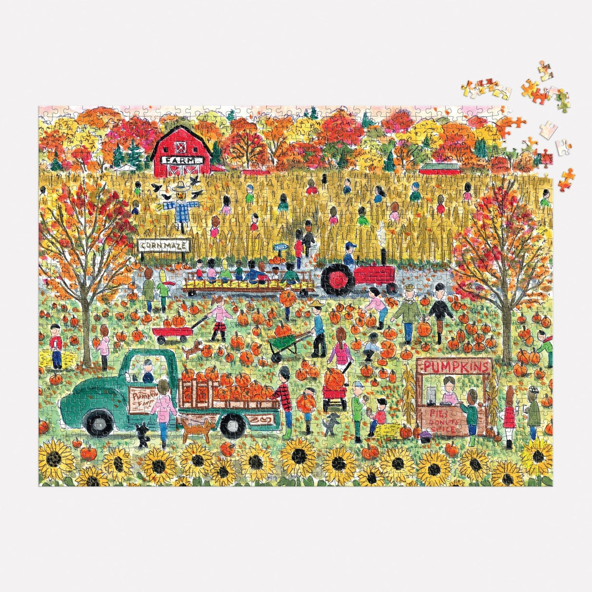 Michael Storrings Pumpkin Patch 1000 Piece Jigsaw Puzzle | Galison