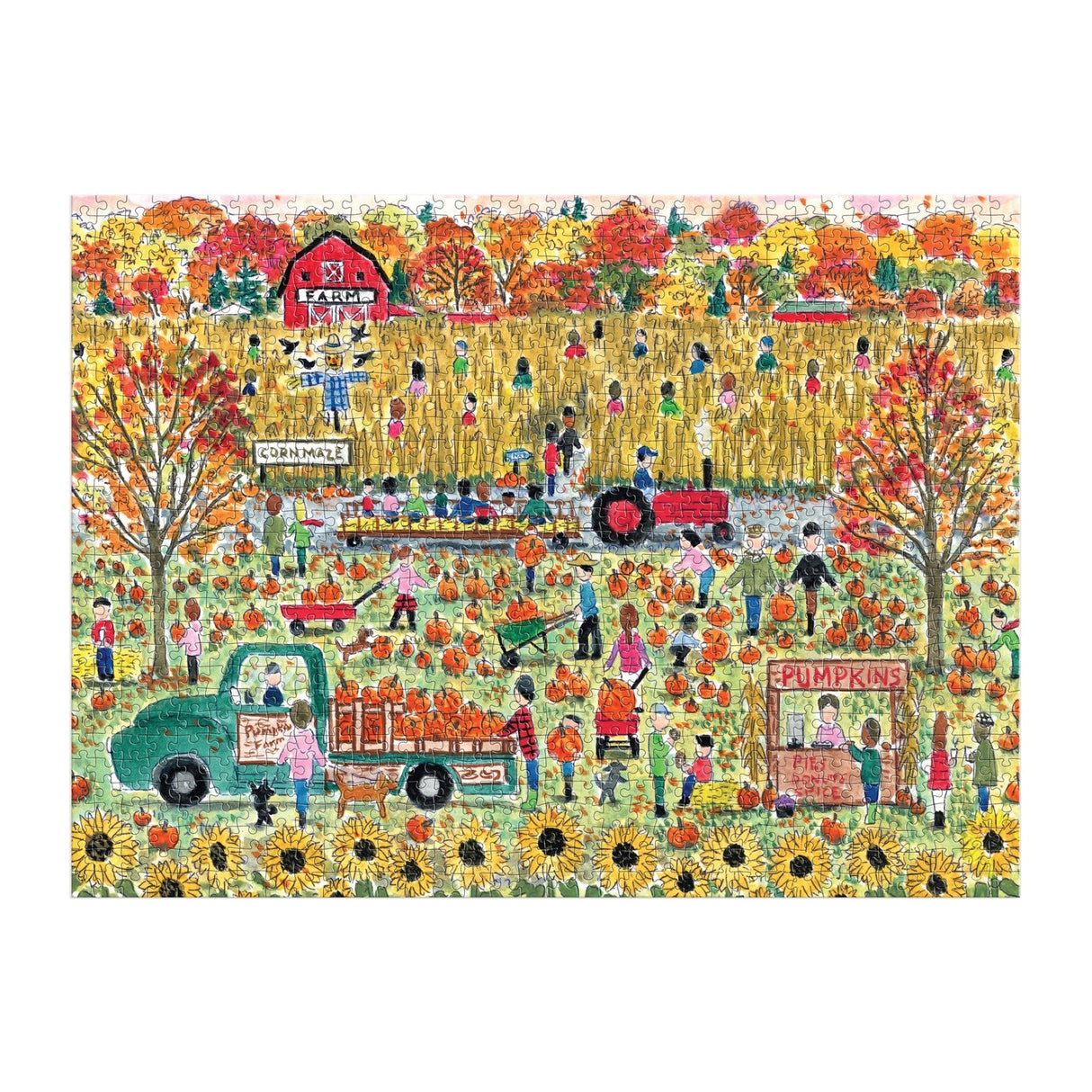 Michael Storrings Pumpkin Patch 1000 Piece Jigsaw Puzzle | Galison