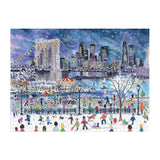 Michael Storrings Snowfall Over New York City 1000 Piece Jigsaw Puzzle | Galison - Jigsaw Puzzles - The Puzzle Center