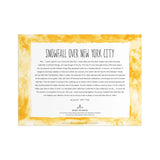 Michael Storrings Snowfall Over New York City 1000 Piece Jigsaw Puzzle | Galison - Jigsaw Puzzles - The Puzzle Center