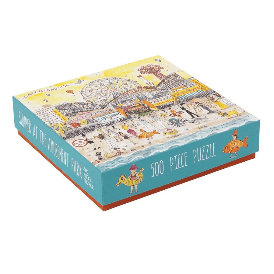 Michael Storrings Summer at the Amusement Park 500 Piece Jigsaw Puzzle by Galison - Galison - Jigsaw Puzzles - The Puzzle Center