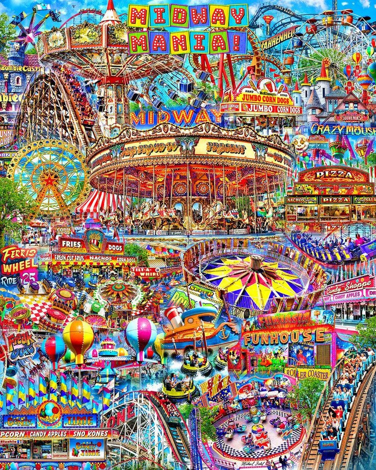 Midway Mania 1000 Piece Jigsaw Puzzle by Springbok Puzzles - Springbok Puzzles - Jigsaw Puzzles - The Puzzle Center - 