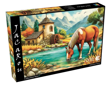 Millstream Pause 1000 Piece Jigsaw Puzzle | JaCaRou Puzzles - Jigsaw Puzzles - The Puzzle Center
