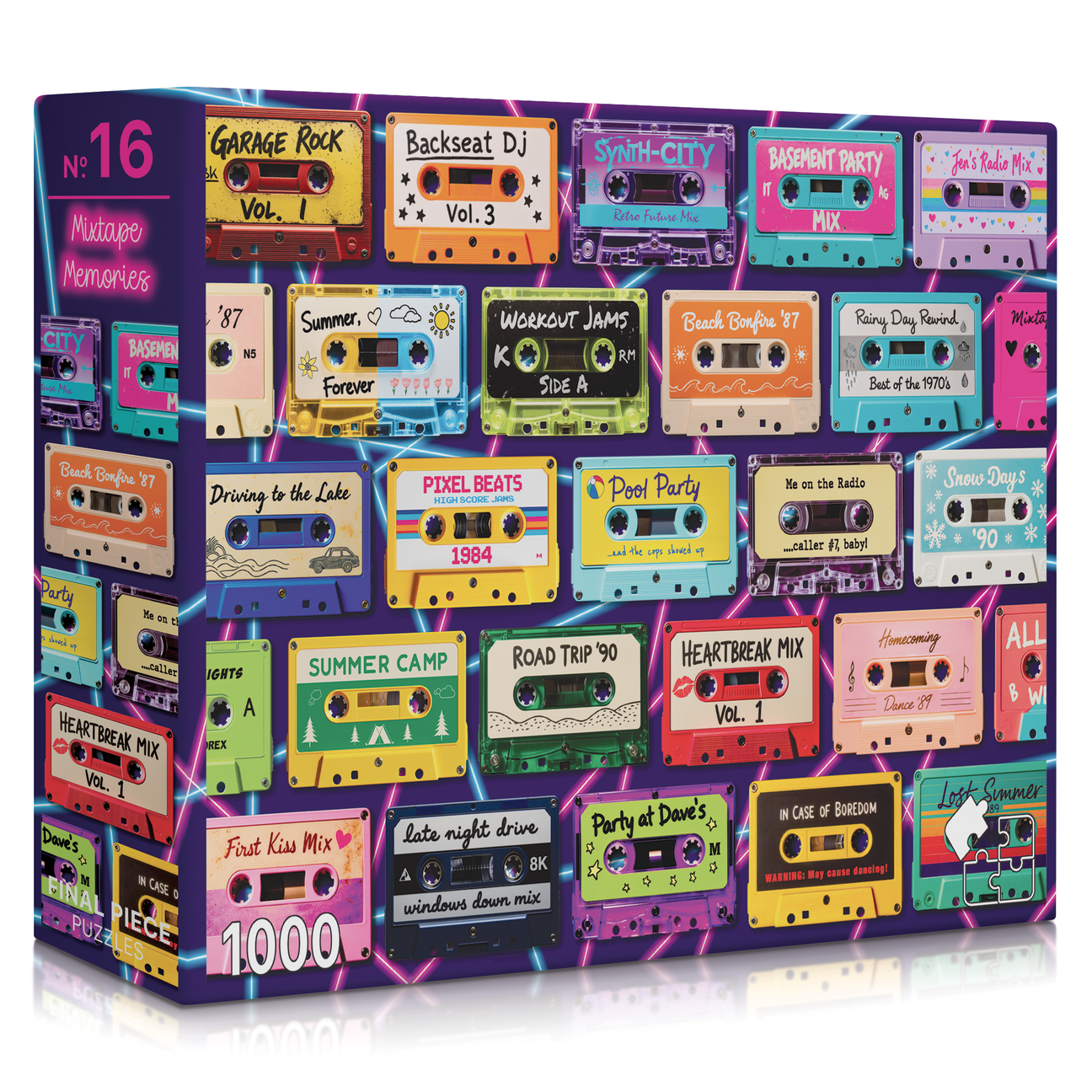 Mixtape Memories 1000 Piece Jigsaw Puzzle | Final Piece Puzzles - Jigsaw Puzzles - The Puzzle Center