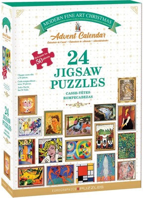 Modern Fine Art Christmas 24 x 50 Piece Jigsaw Puzzles | Eurographics - Jigsaw Puzzles - The Puzzle Center