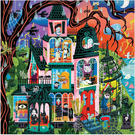 Monster Mansion 500 Piece Jigsaw Puzzle | Mudpuppy - Jigsaw Puzzles - The Puzzle Center