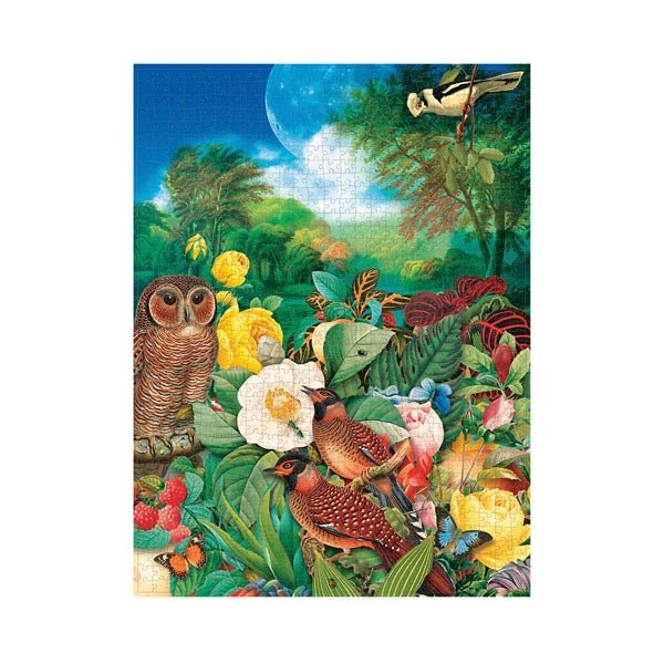 Moon Garden (Nature Montages) 1000 Piece Jigsaw Puzzle | Paperblanks - Jigsaw Puzzles - The Puzzle Center