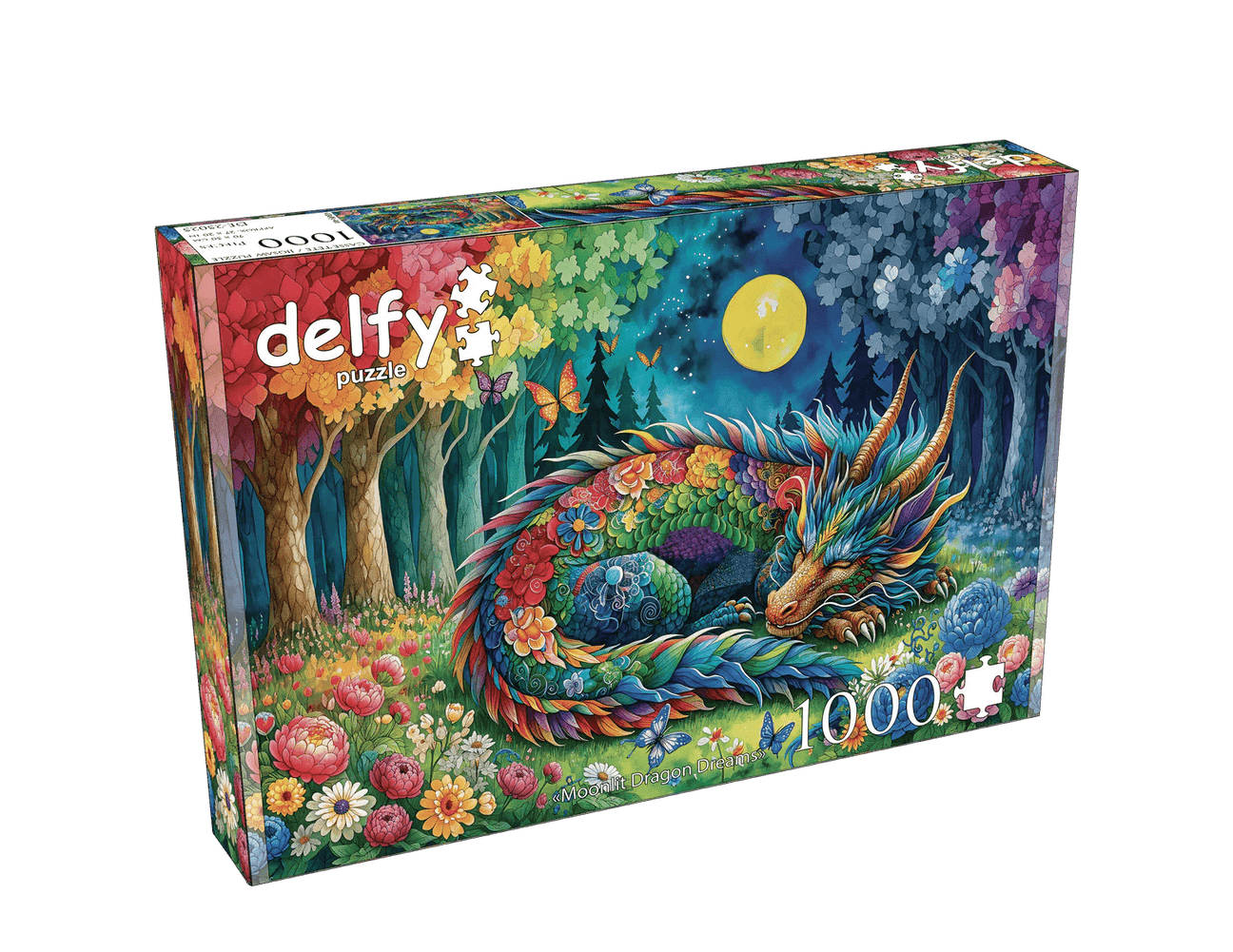 Moonlit Dragon Dreams 1000 Piece Jigsaw Puzzle | Delfy Puzzles - Jigsaw Puzzles - The Puzzle Center