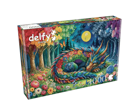 Moonlit Dragon Dreams 1000 Piece Jigsaw Puzzle | Delfy Puzzles - Jigsaw Puzzles - The Puzzle Center